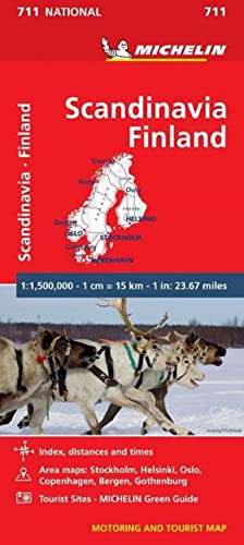 Scandinavia & Finland - Michelin National Map 711 (Mapas National Michelin) von TRAVEL HOUSE MEDIA
